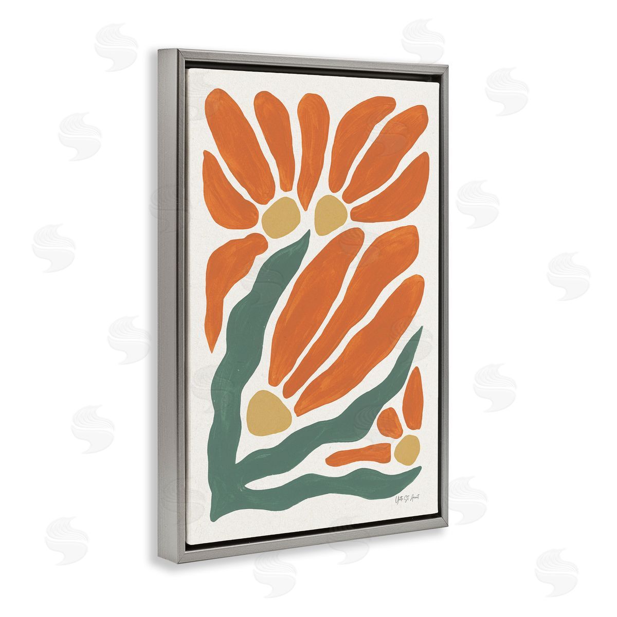Yvette St. Amant | Midcentury Orange Blooms