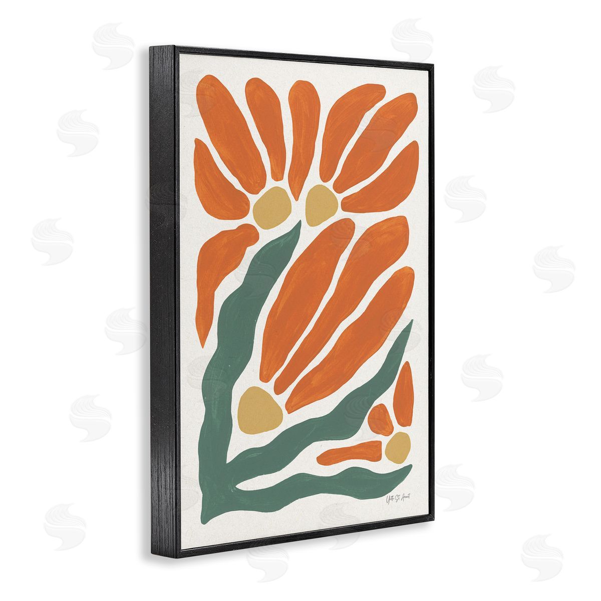 Yvette St. Amant | Midcentury Orange Blooms