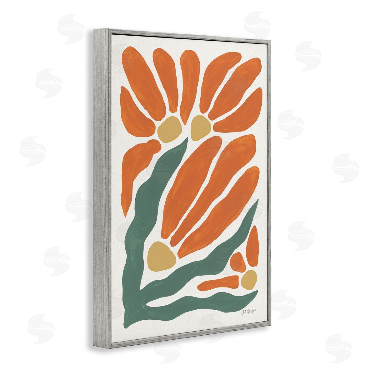 Yvette St. Amant | Midcentury Orange Blooms