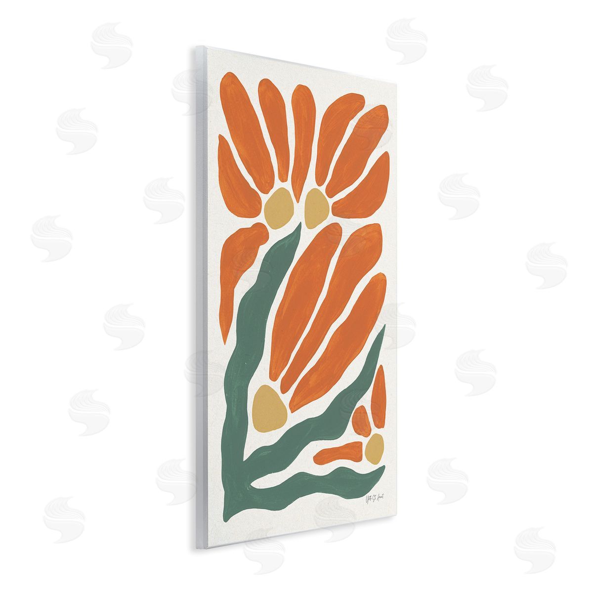 Yvette St. Amant | Midcentury Orange Blooms