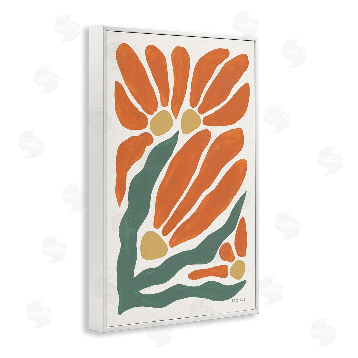 Yvette St. Amant | Midcentury Orange Blooms