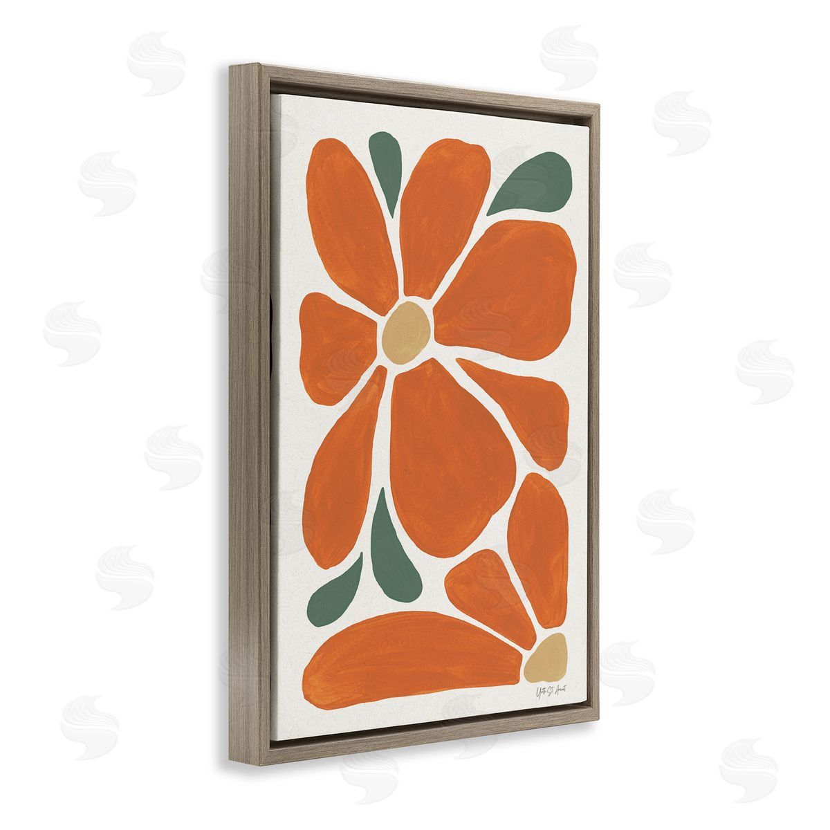 Yvette St. Amant | Minimal Mod Orange Flowers