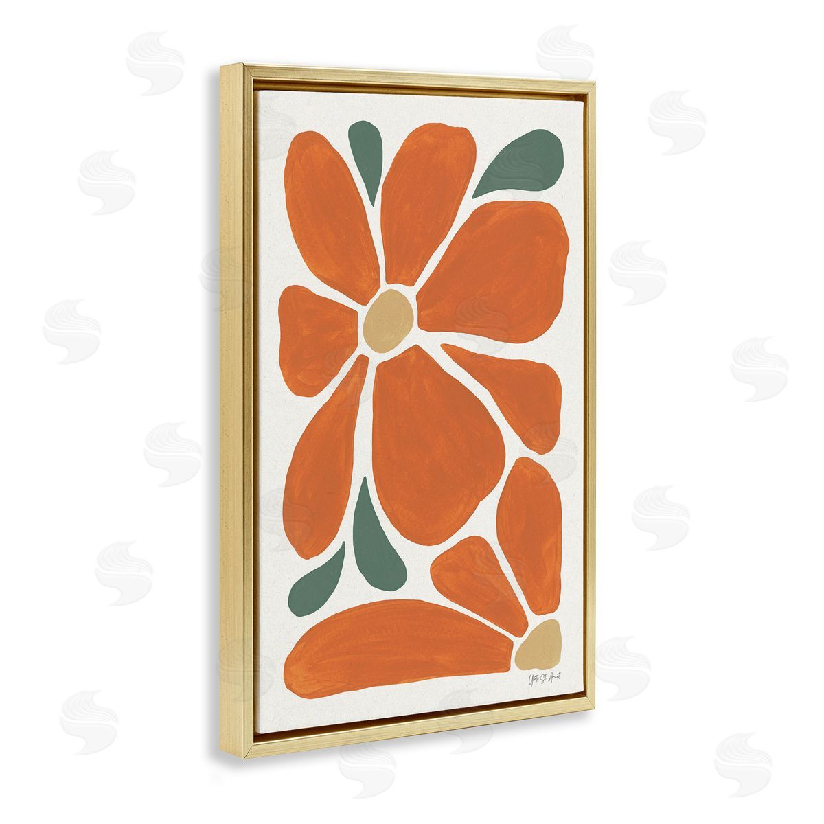 Yvette St. Amant | Minimal Mod Orange Flowers