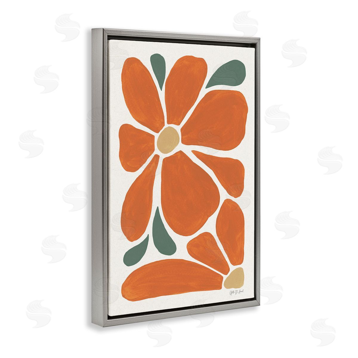 Yvette St. Amant | Minimal Mod Orange Flowers