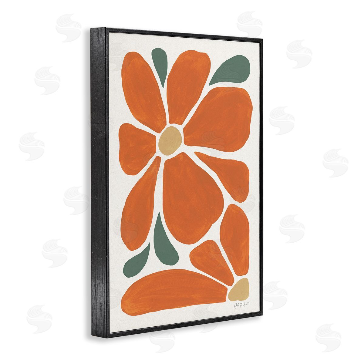 Yvette St. Amant | Minimal Mod Orange Flowers