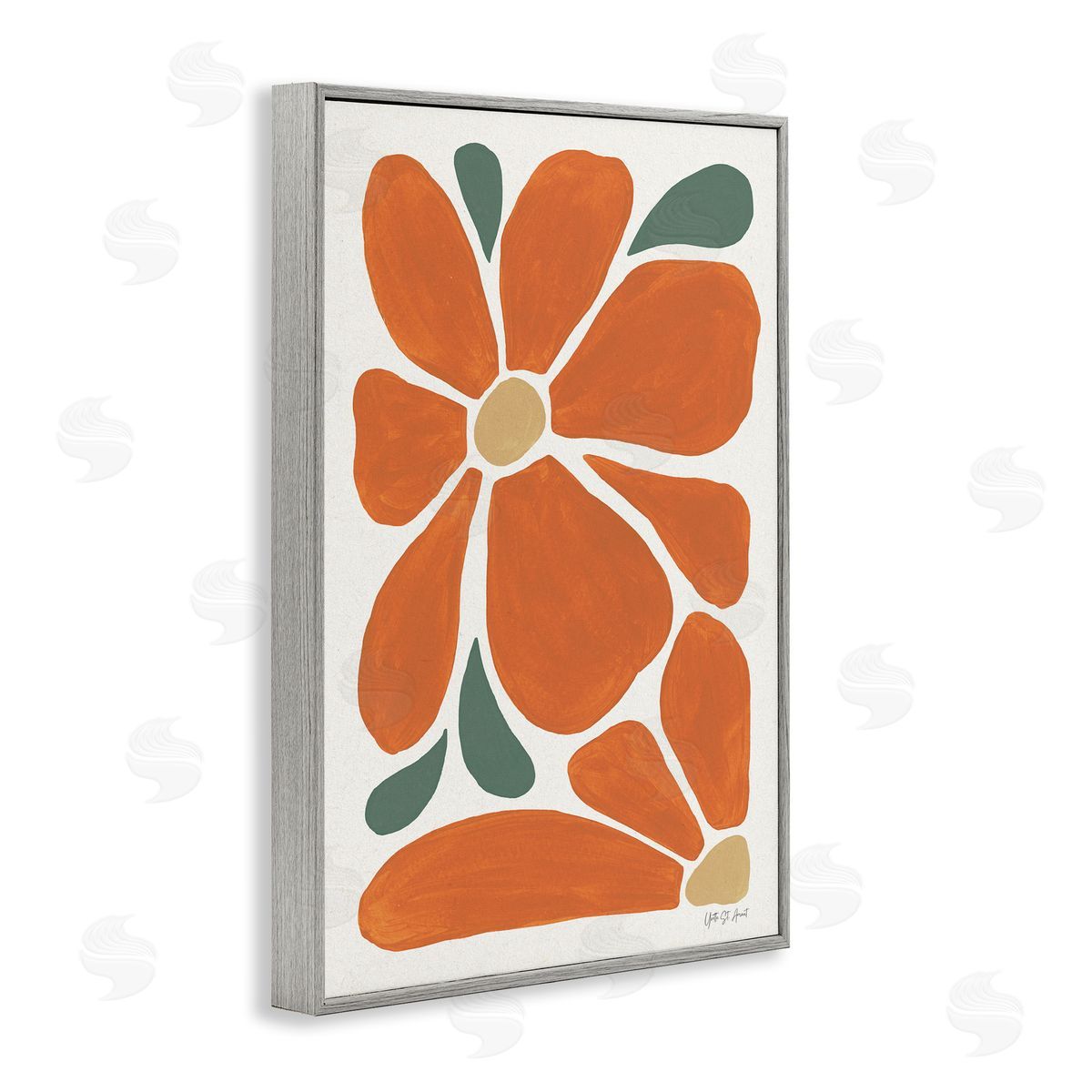 Yvette St. Amant | Minimal Mod Orange Flowers