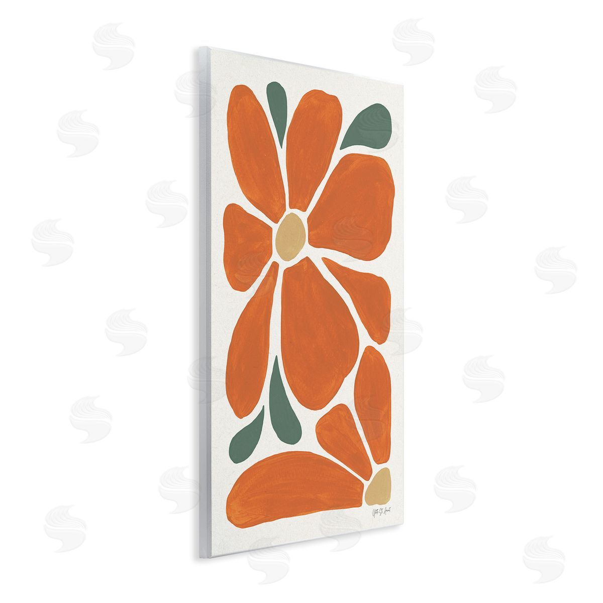 Yvette St. Amant | Minimal Mod Orange Flowers