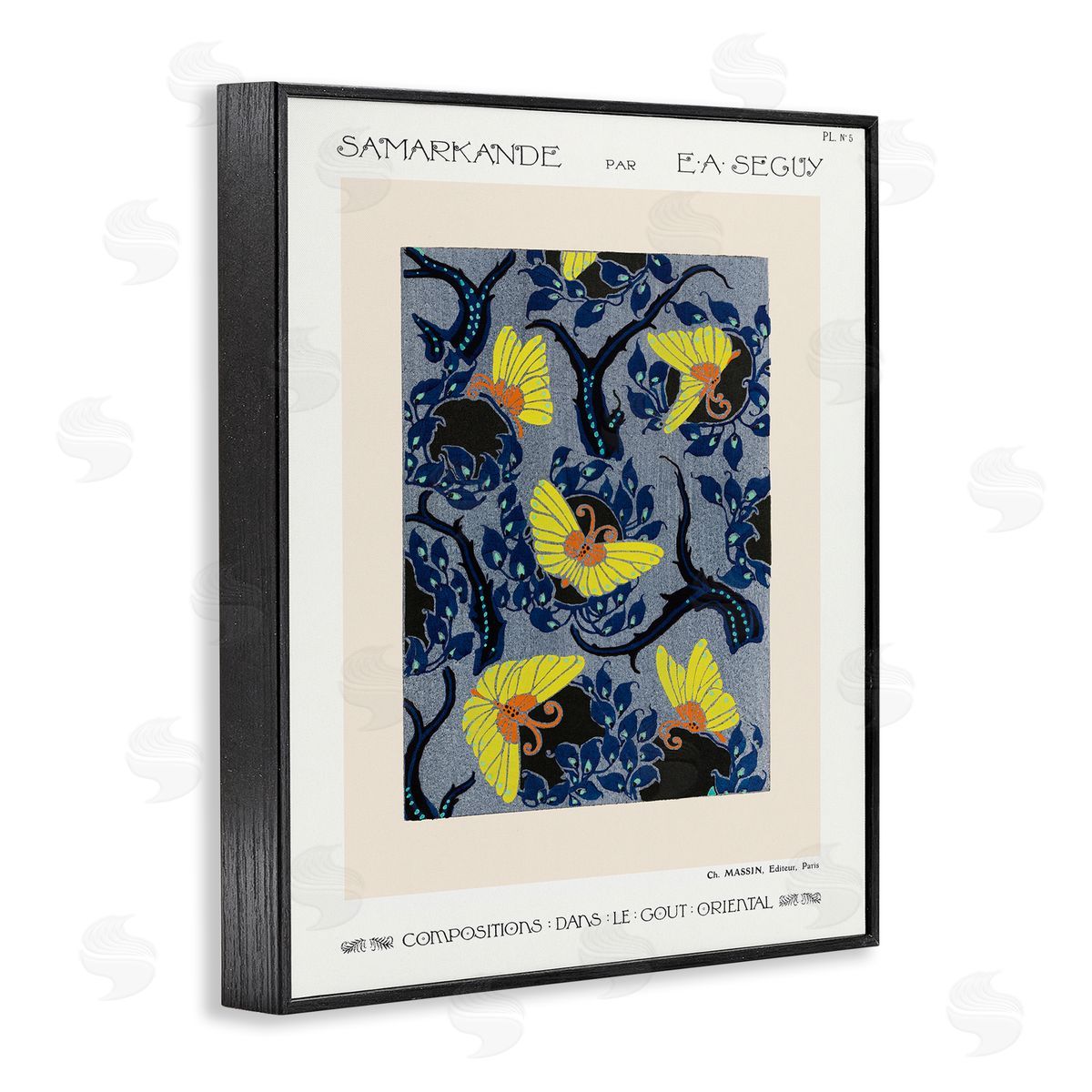 Public Domain | Vintage Pochoir Style Butterflies