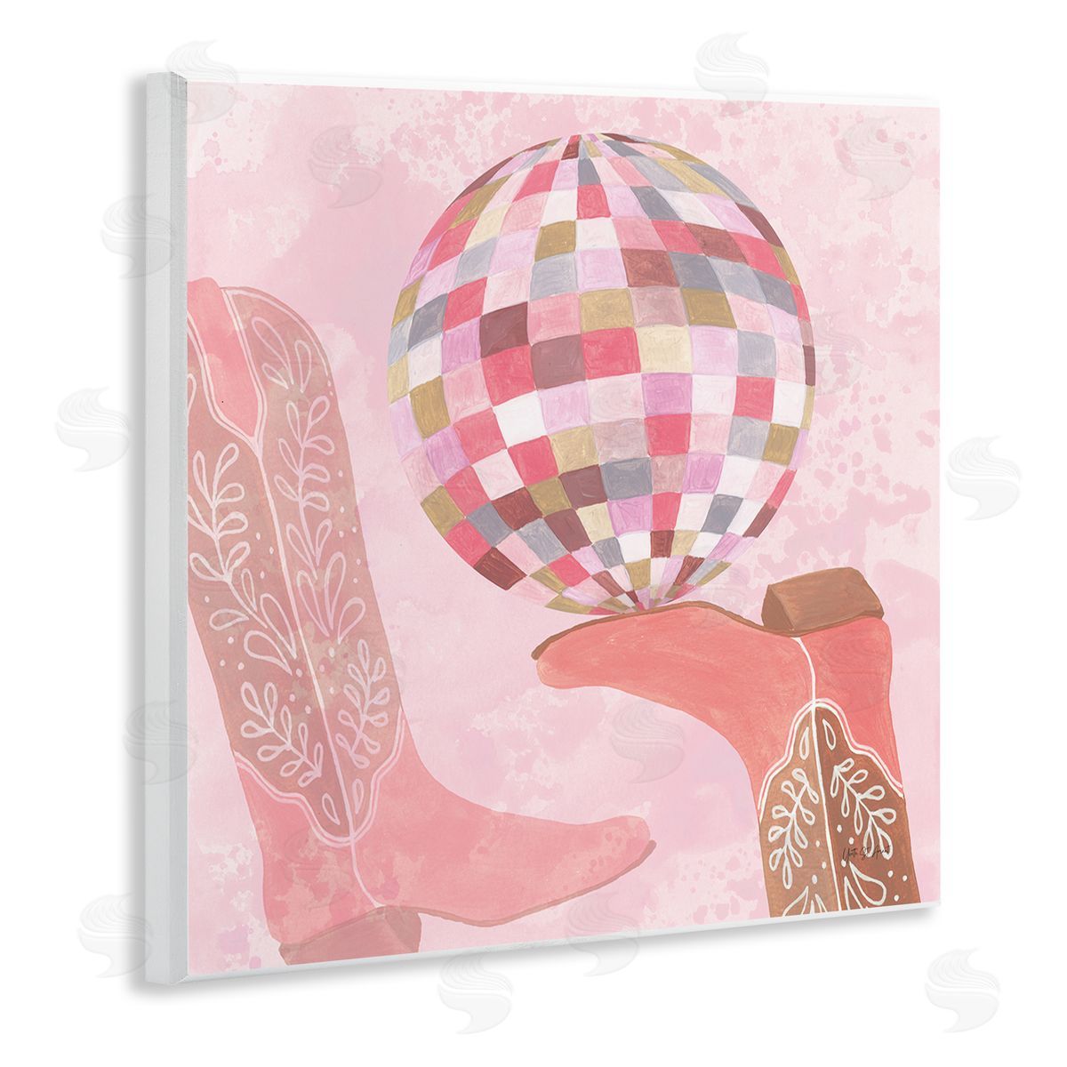 Yvette St. Amant | Cowgirl Boot & Disco Ball