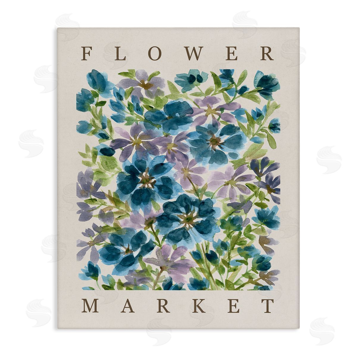 Yvette St. Amant | Flower Market Blue Blooms