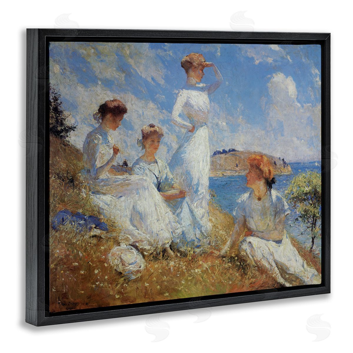 Marcus Jules | Ladies on Shore Classic Painting