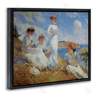Marcus Jules | Ladies on Shore Classic Painting