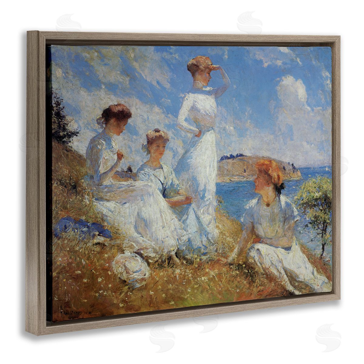 Marcus Jules | Ladies on Shore Classic Painting