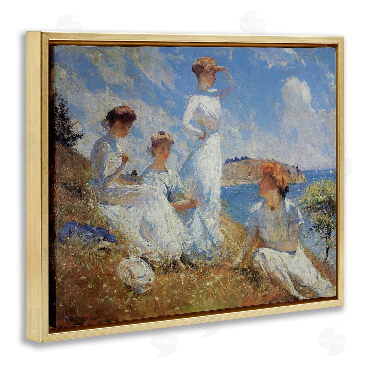 Marcus Jules | Ladies on Shore Classic Painting