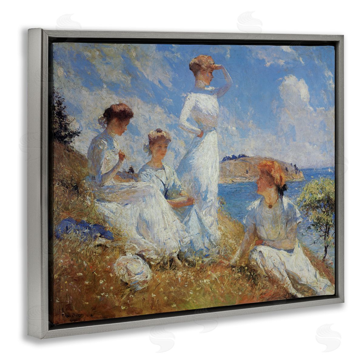 Marcus Jules | Ladies on Shore Classic Painting