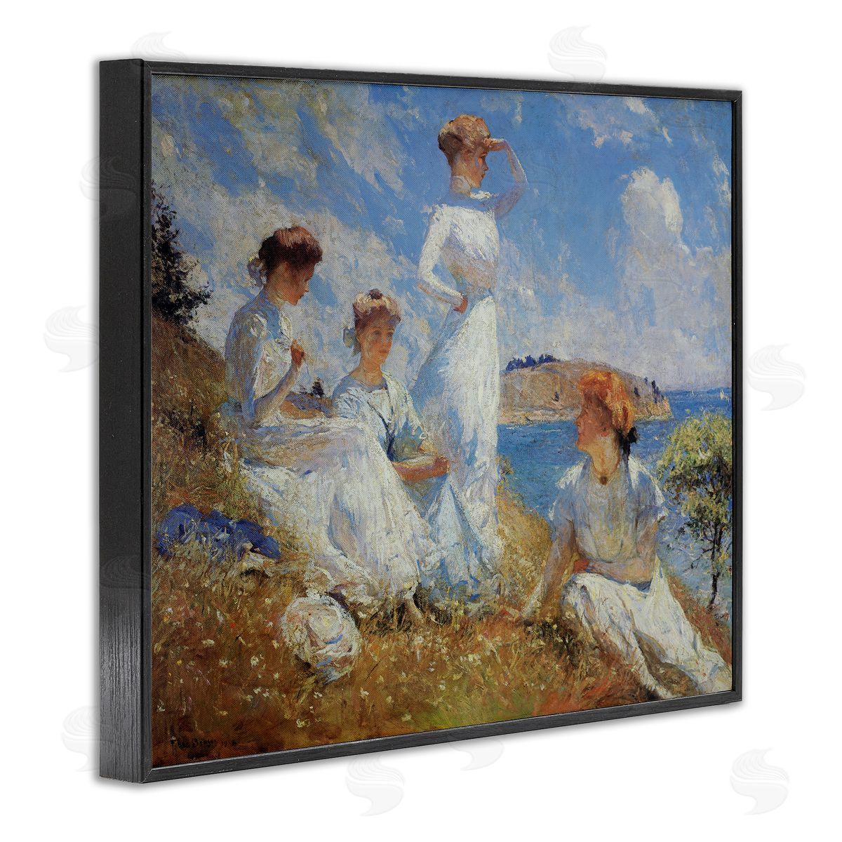 Marcus Jules | Ladies on Shore Classic Painting