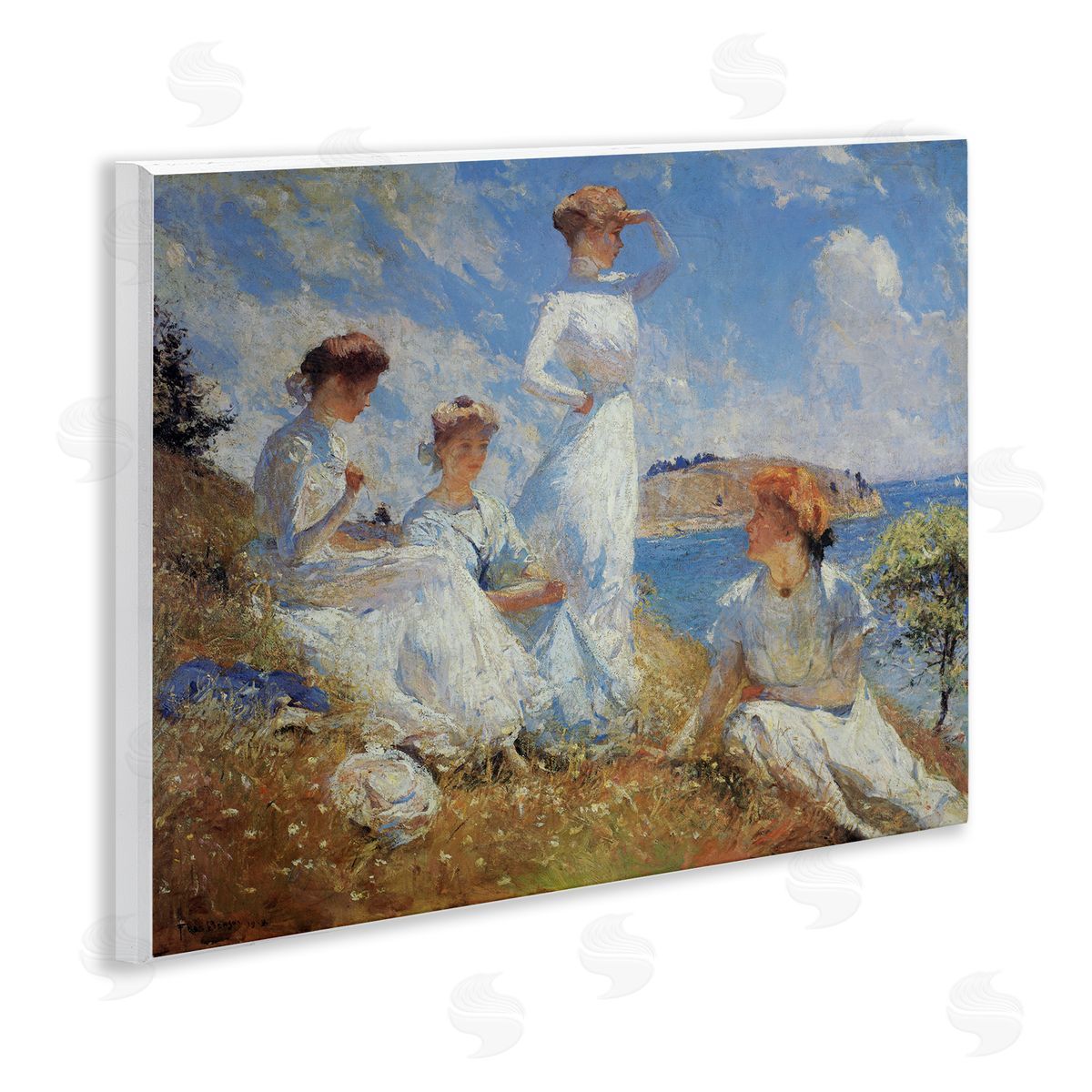 Marcus Jules | Ladies on Shore Classic Painting