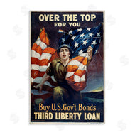 Marcus Jules | Vintage Military Man & Flag