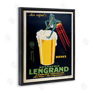 Marcus Jules | Antique Frog & Beer Advertisement