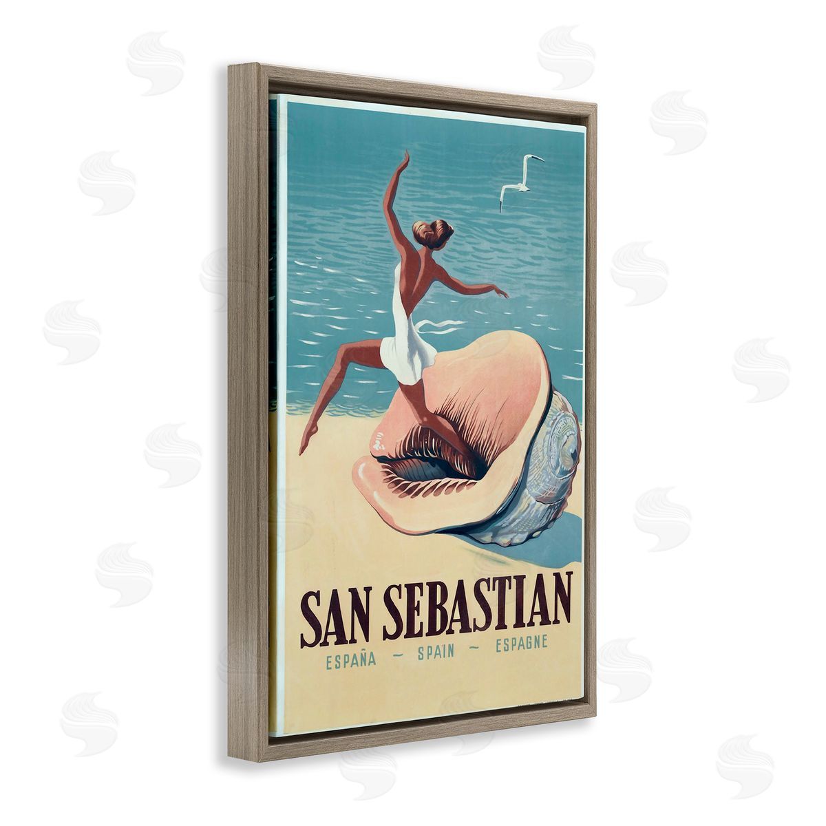 Marcus Jules | Vintage Woman on Beach Advertisement