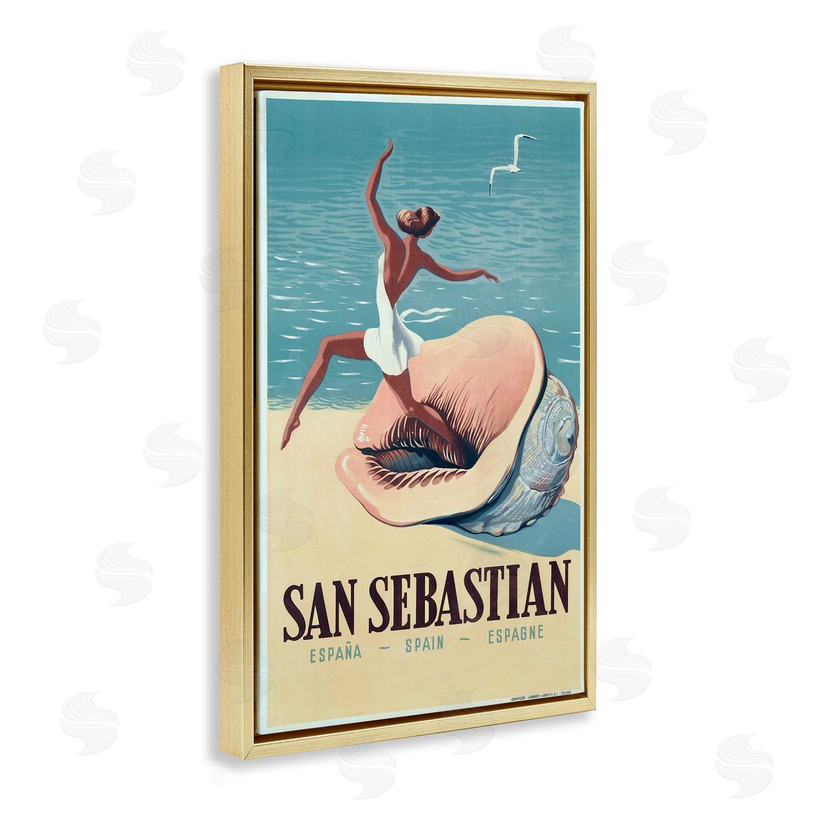 Marcus Jules | Vintage Woman on Beach Advertisement
