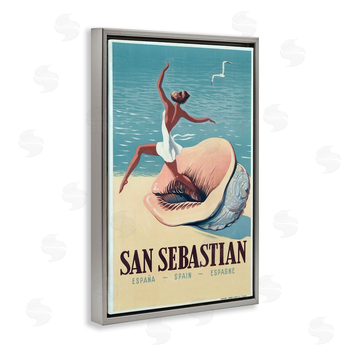 Marcus Jules | Vintage Woman on Beach Advertisement