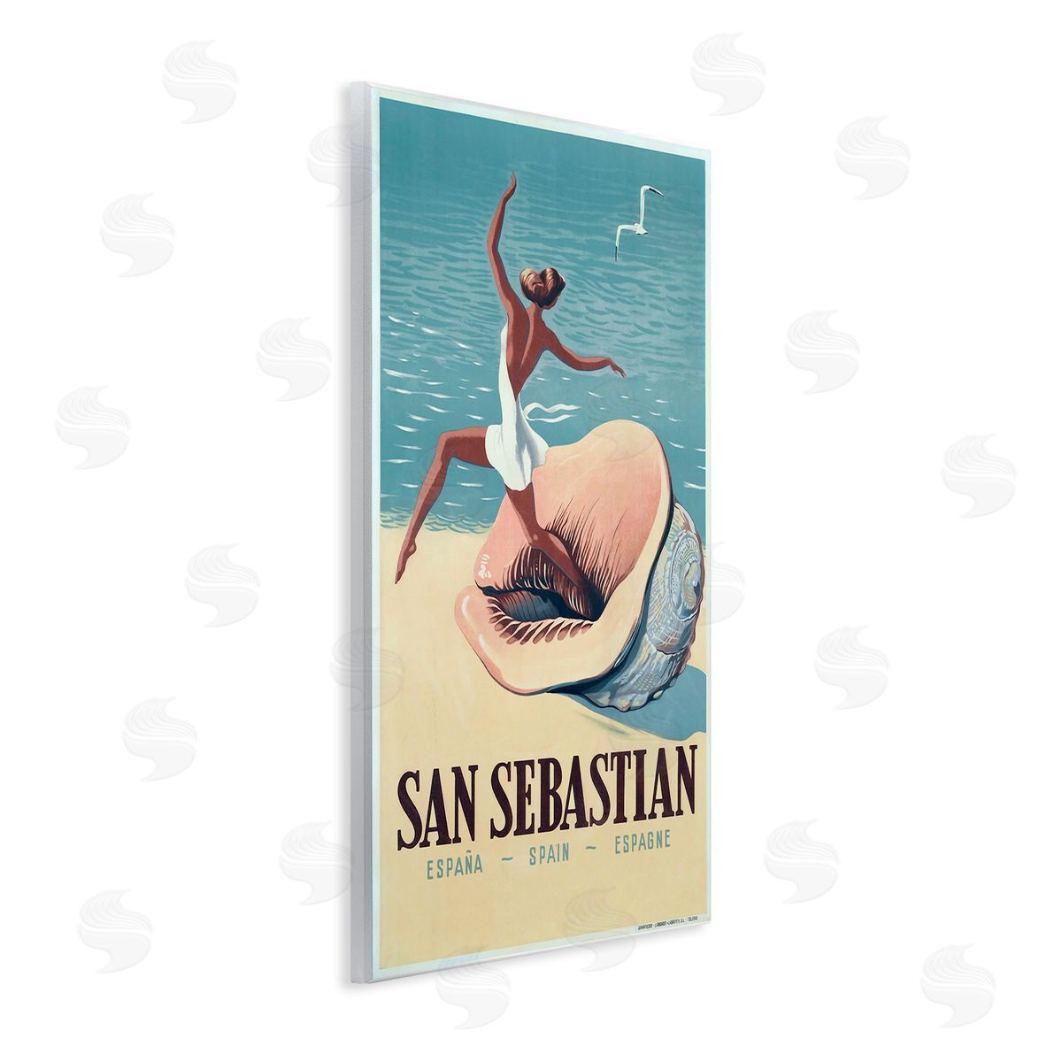 Marcus Jules | Vintage Woman on Beach Advertisement