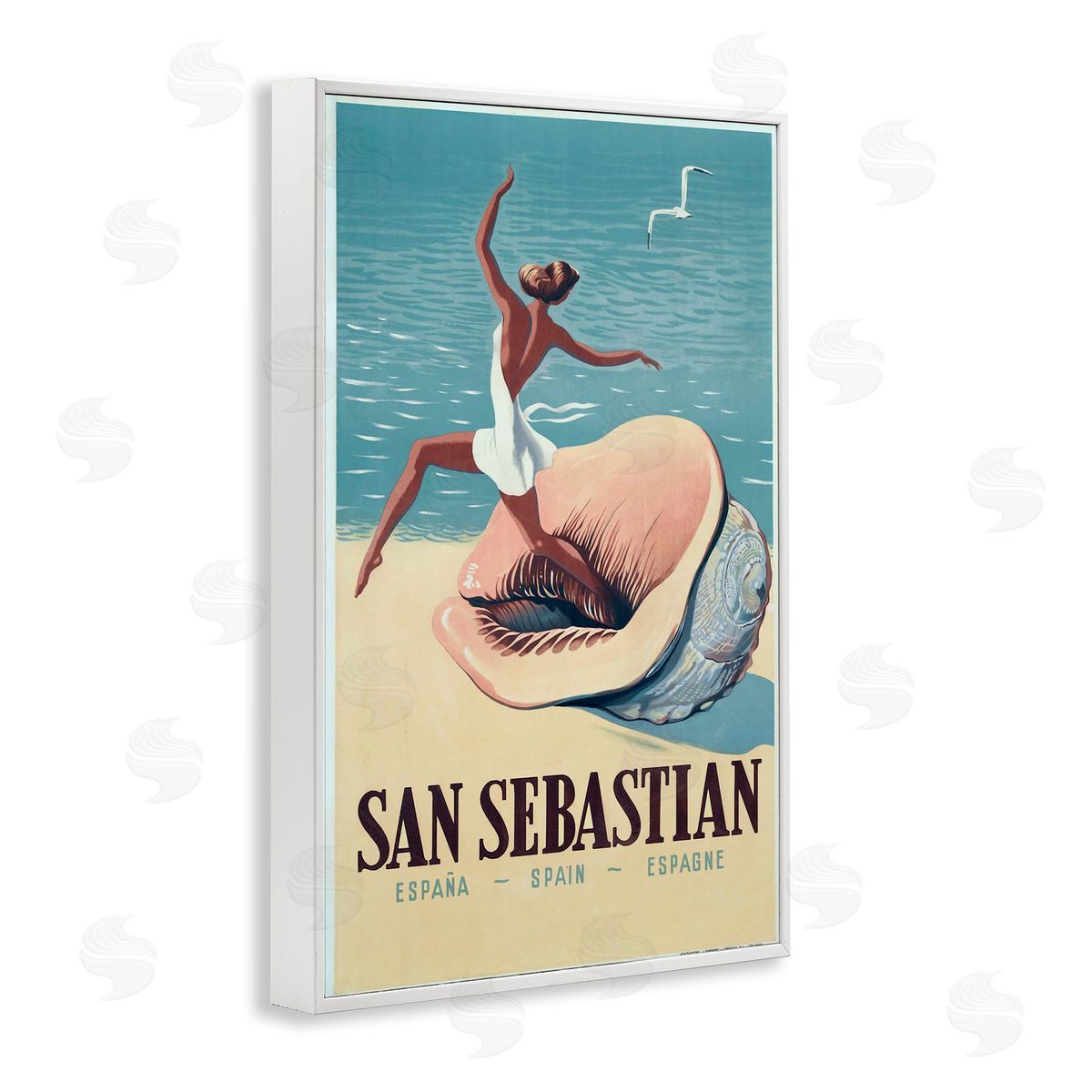 Marcus Jules | Vintage Woman on Beach Advertisement