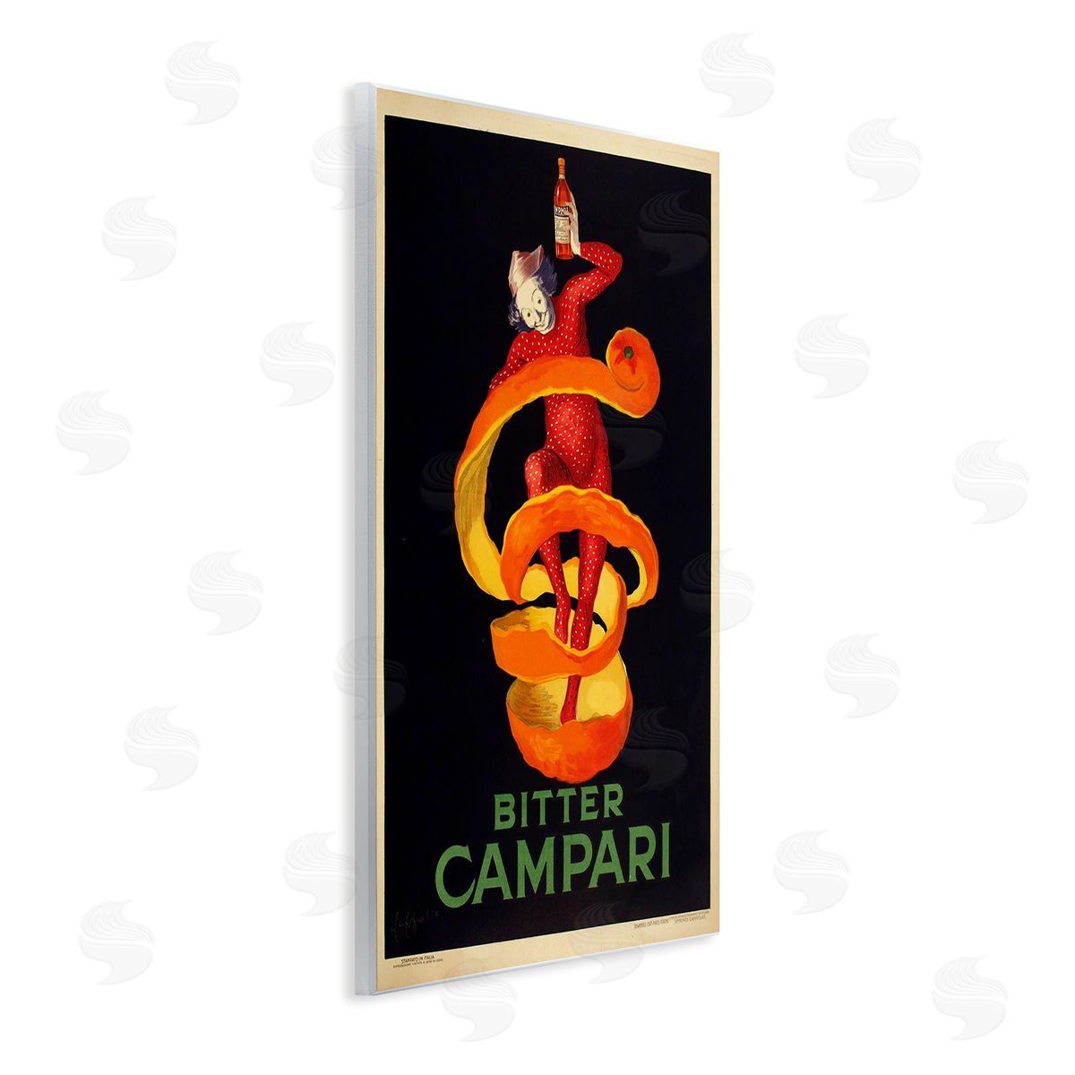 Marcus Jules Bitter Campari Advertisement Canvas Wall Art Print
