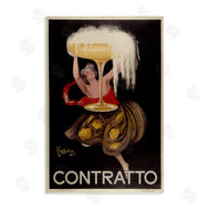 Marcus Jules | Antique Woman & Champagne Poster