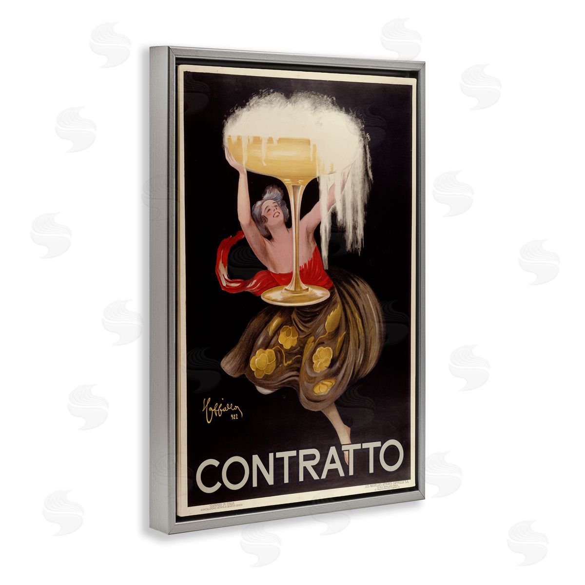 Marcus Jules | Antique Woman & Champagne Poster