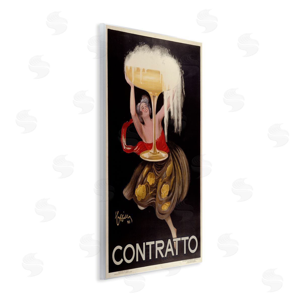 Marcus Jules | Antique Woman & Champagne Poster