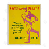 Marcus Jules | Vintage Yellow Baseball Poster