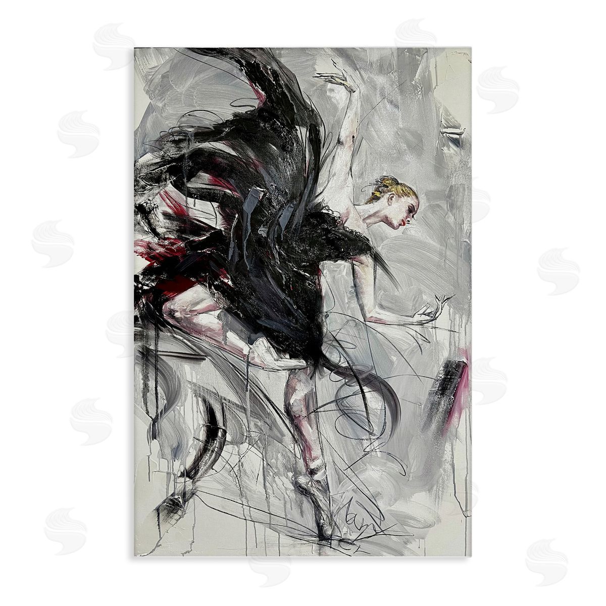 Modern Elegance Dancer Canvas Wall Art, Home Decor by Lucille Lee