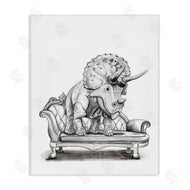 Rachel Nieman | Triceratops Lounging on Couch