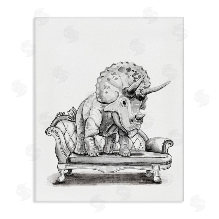 Rachel Nieman | Triceratops Lounging on Couch