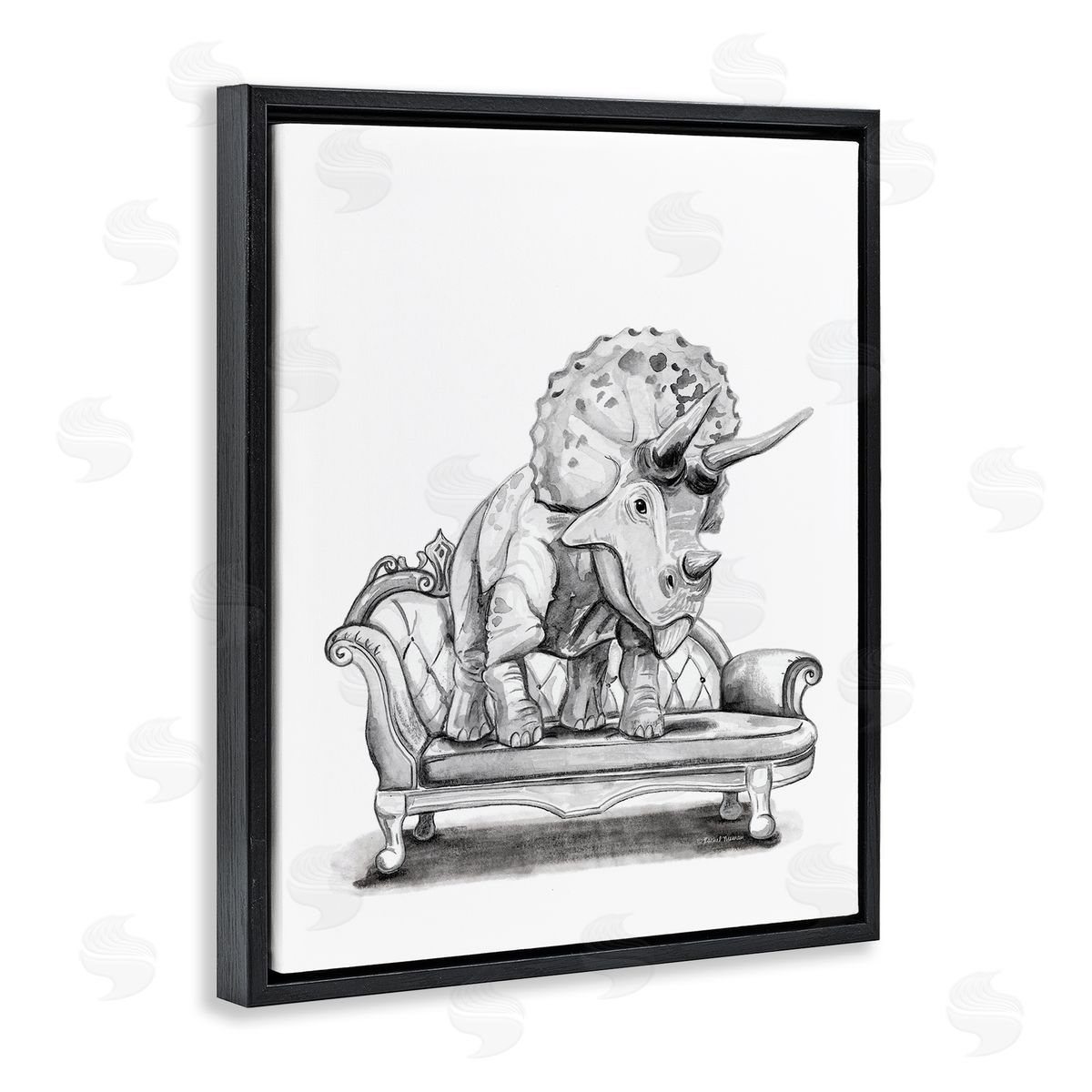 Rachel Nieman | Triceratops Lounging on Couch