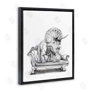 Rachel Nieman | Triceratops Lounging on Couch