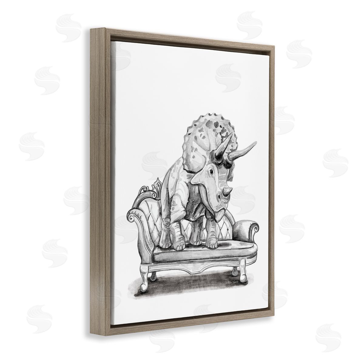 Rachel Nieman | Triceratops Lounging on Couch