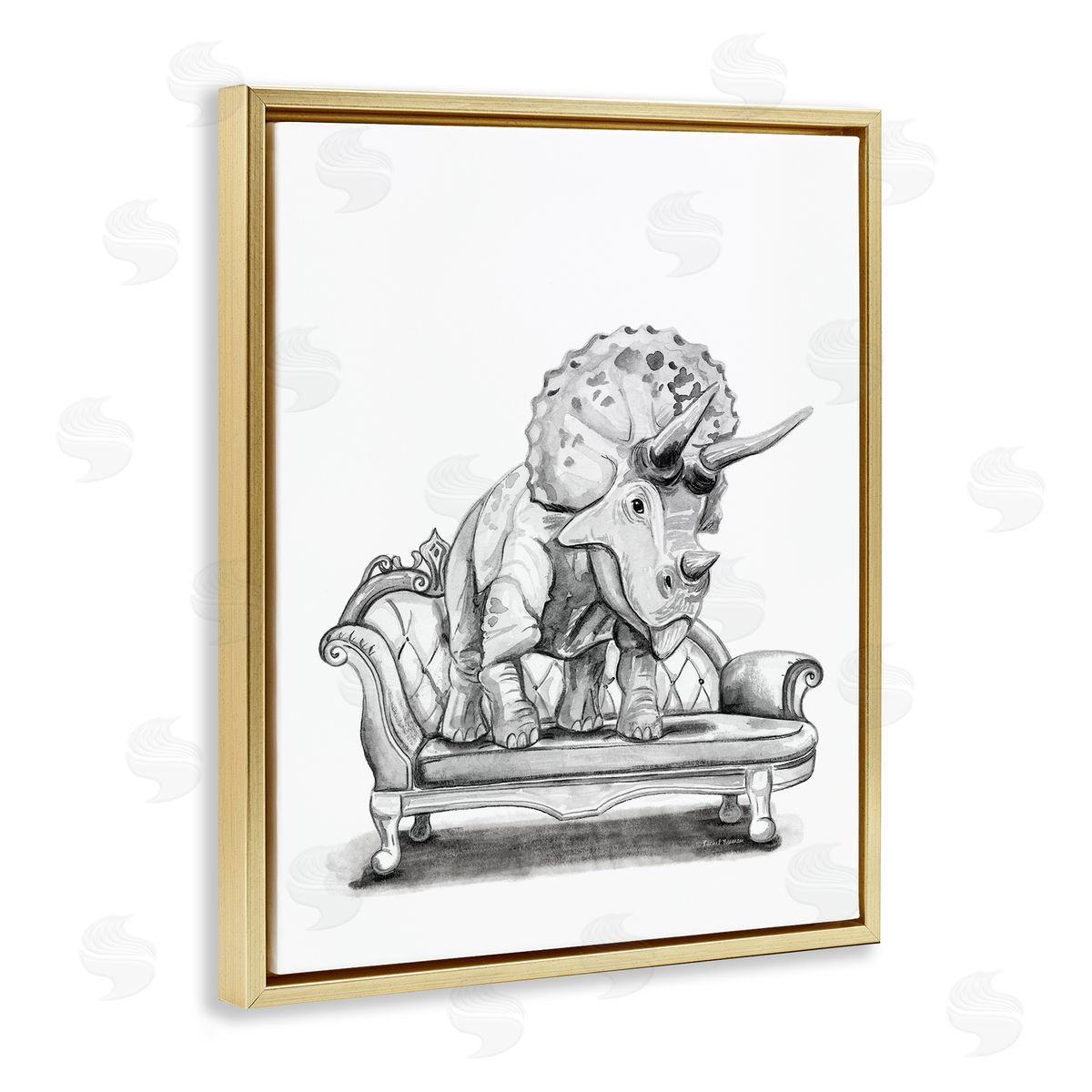 Rachel Nieman | Triceratops Lounging on Couch