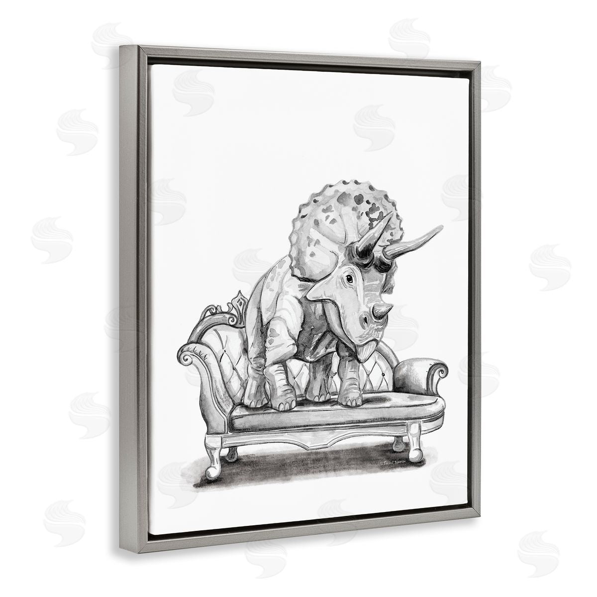 Rachel Nieman | Triceratops Lounging on Couch