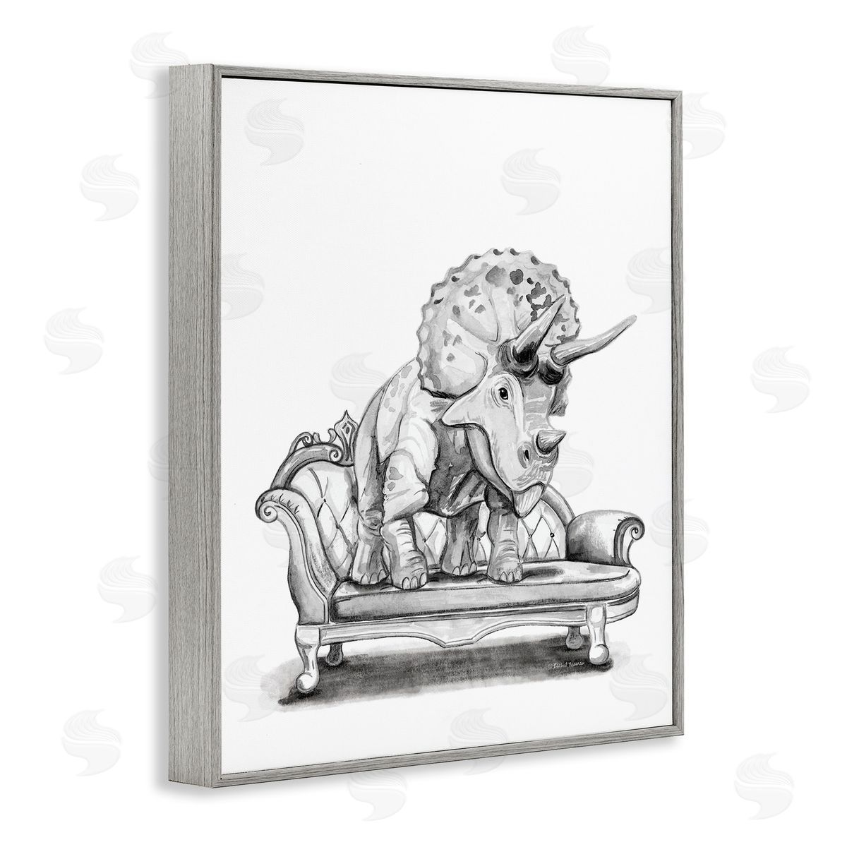 Rachel Nieman | Triceratops Lounging on Couch