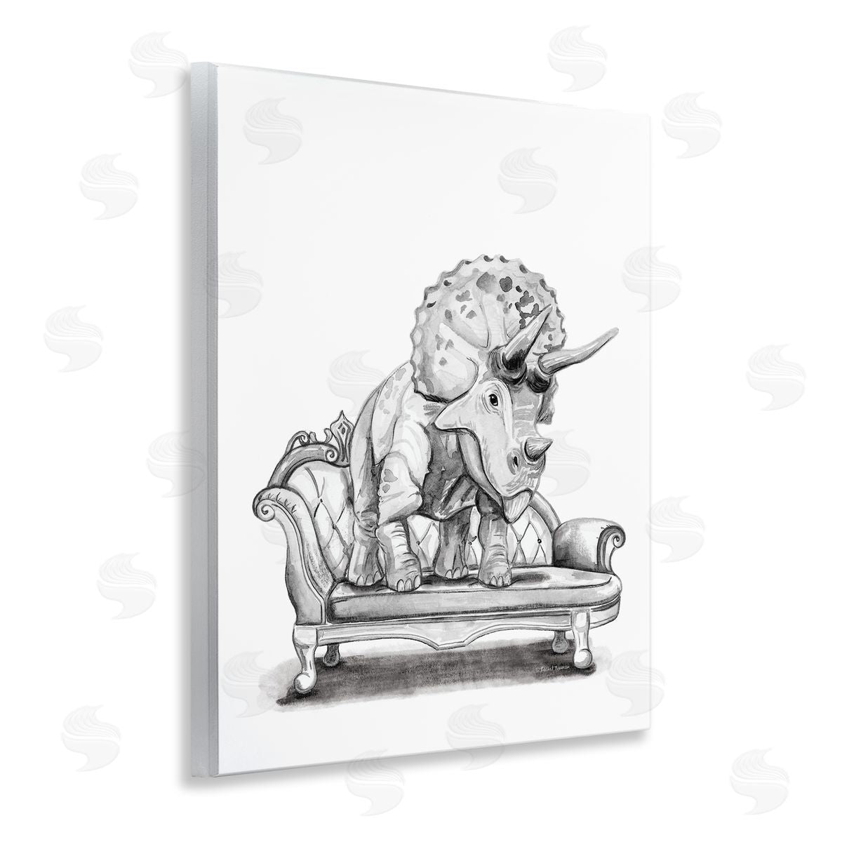Rachel Nieman | Triceratops Lounging on Couch