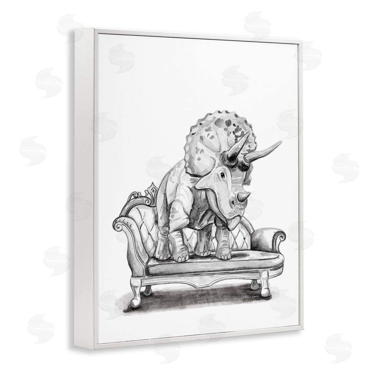 Rachel Nieman | Triceratops Lounging on Couch