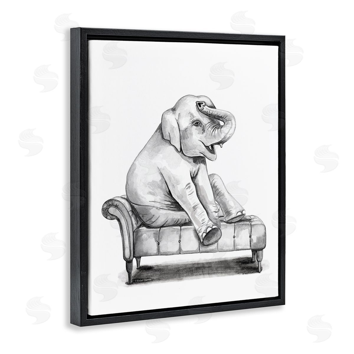 Rachel Nieman | Happy Elephant on Chaise