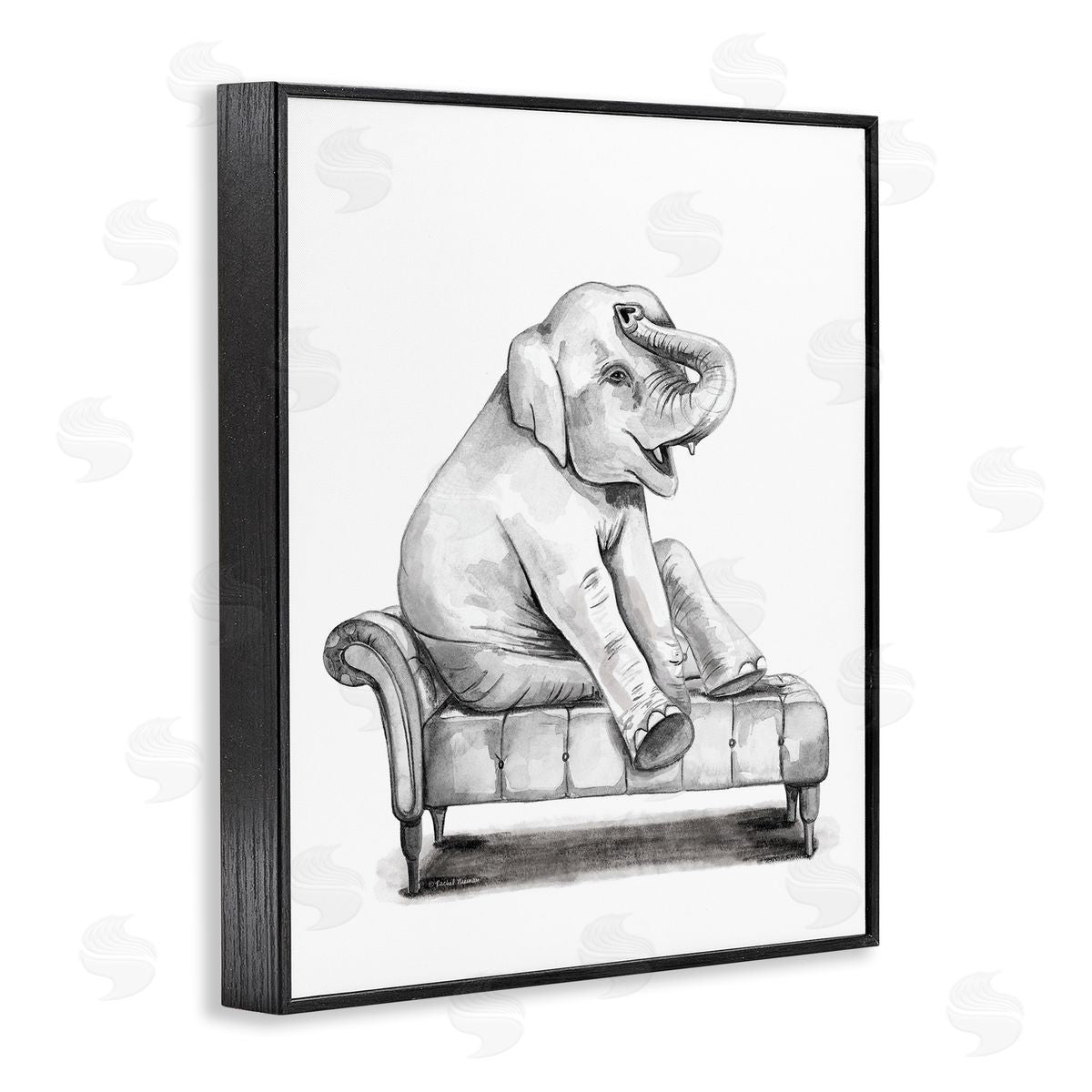 Rachel Nieman | Happy Elephant on Chaise