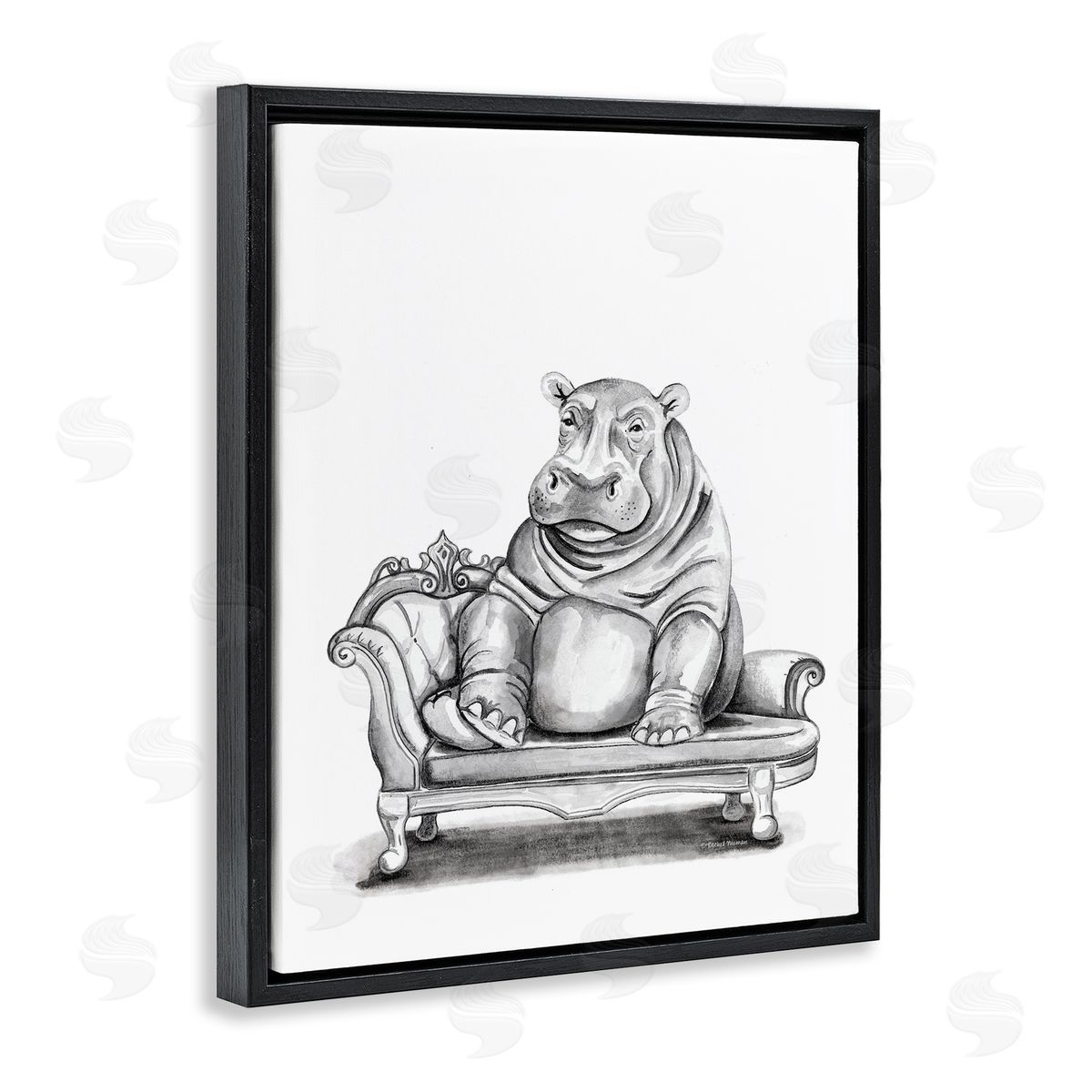 Rachel Nieman | Hippo Lounging on Chaise