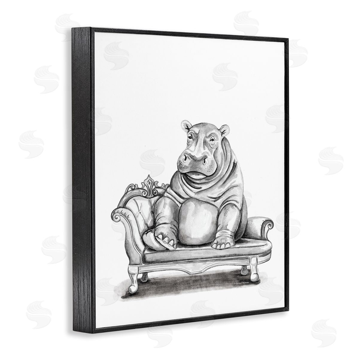 Rachel Nieman | Hippo Lounging on Chaise