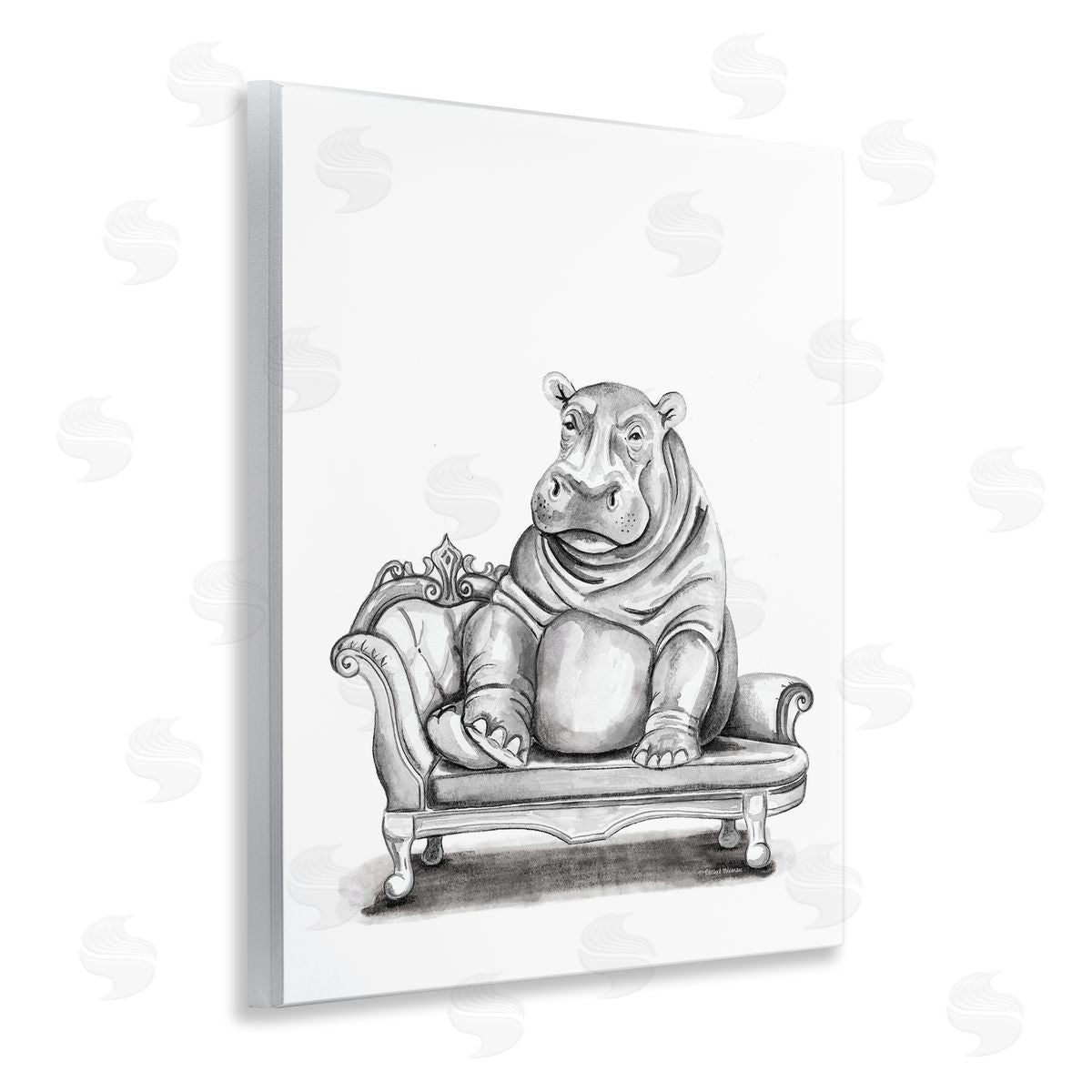 Rachel Nieman | Hippo Lounging on Chaise