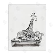 Rachel Nieman | Giraffe Resting on Chaise